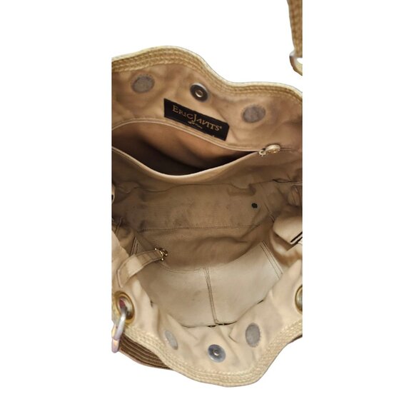 Eric Javits “Squishee” Tan Woven Tote Bag - Picture 8 of 14